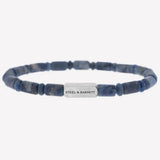 Colourful Cal - Matte Sodalite -Stone Stretch Bead Bracelet