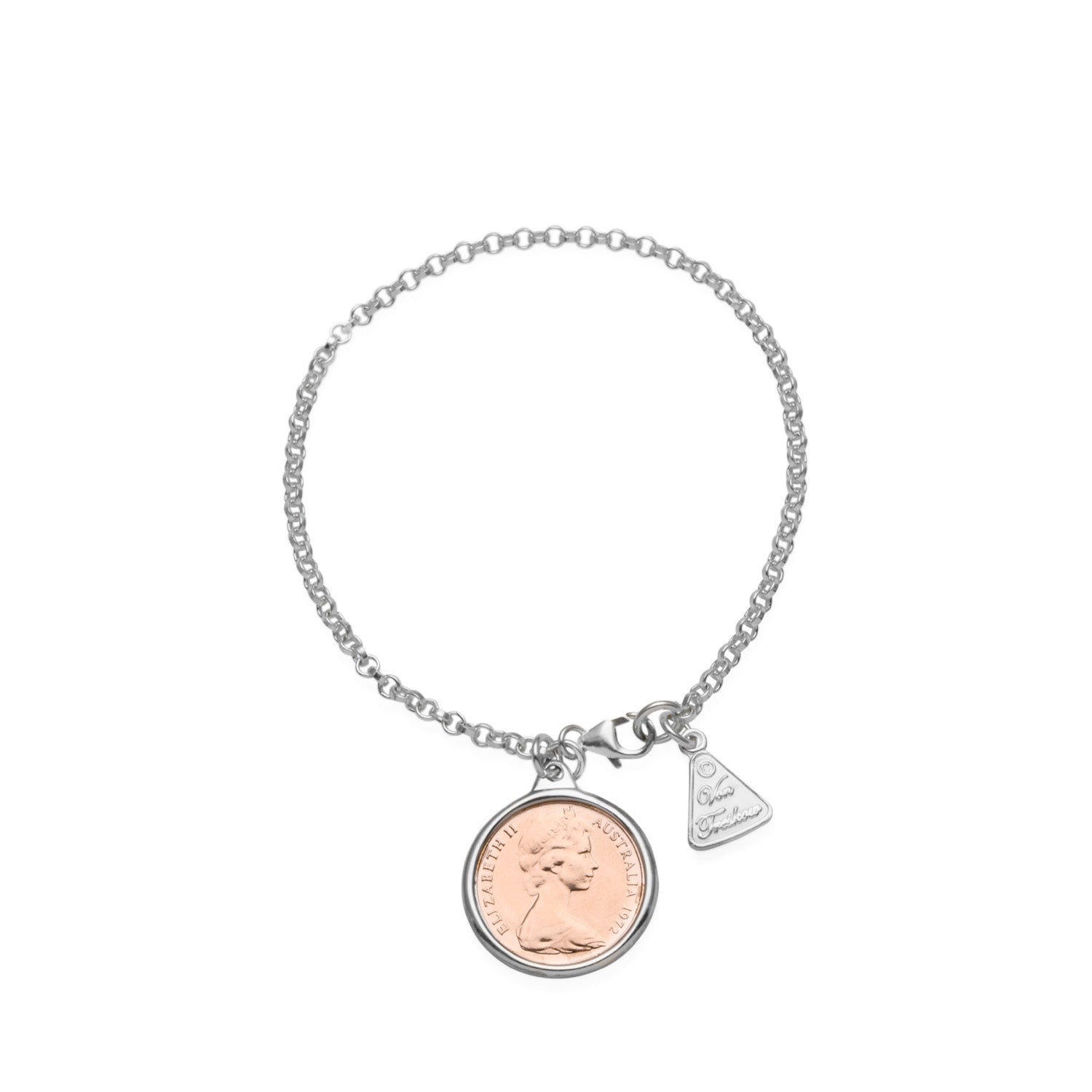 Belcher Bracelet With One Cent Coin
