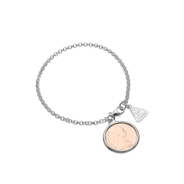 Belcher Bracelet With One Cent Coin