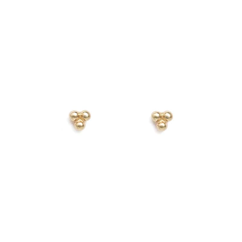 Kirstin Ash 18ct Gold Plated Three Dot Studs Set