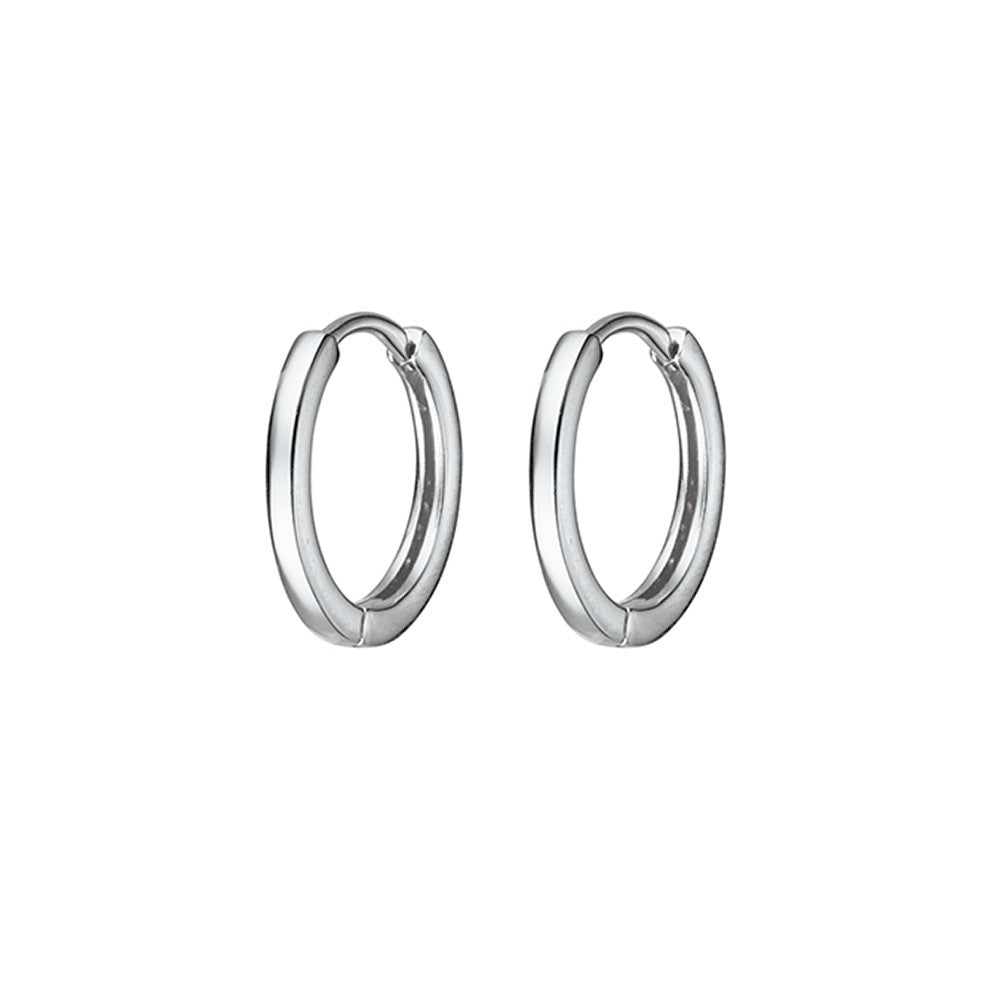 Sterling Silver Huggie Earrings 6mm
