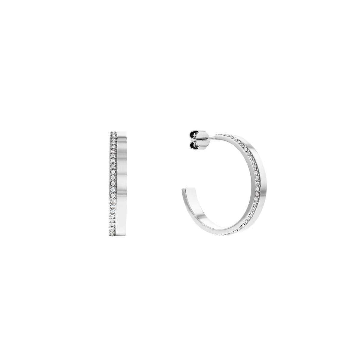 Calvin Klein Jewellery Stainless Steel with Crystals Women&#39;s Earrings