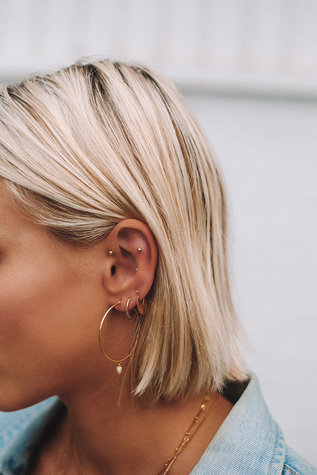 Kirstin Ash Detail Hoop Earring