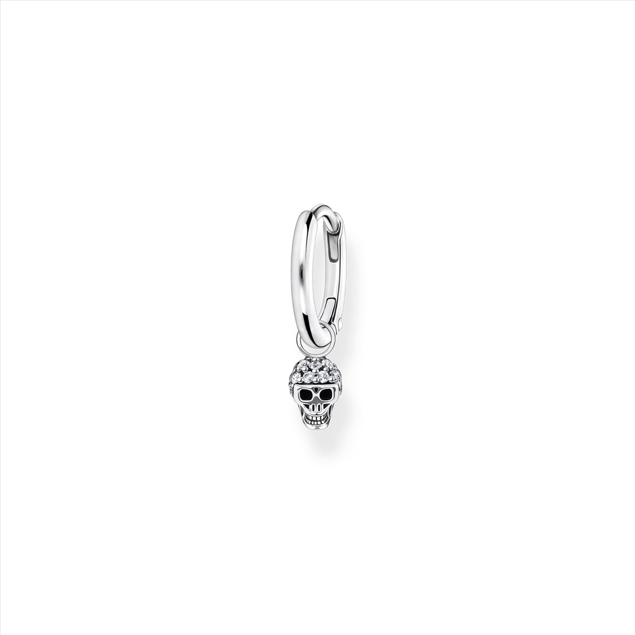 Thomas Sabo Cubic Zirconia Skull Single Hoop