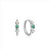 Ania Haie Silver Malachite Star Huggie Earrings