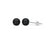 6mm Round Onyx Stering Silver Stud Earrings