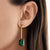 Thomas Sabo Green Magic Stone Drop Earrings