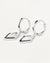 PDPAOLA Kate Silver Hoop Earrings