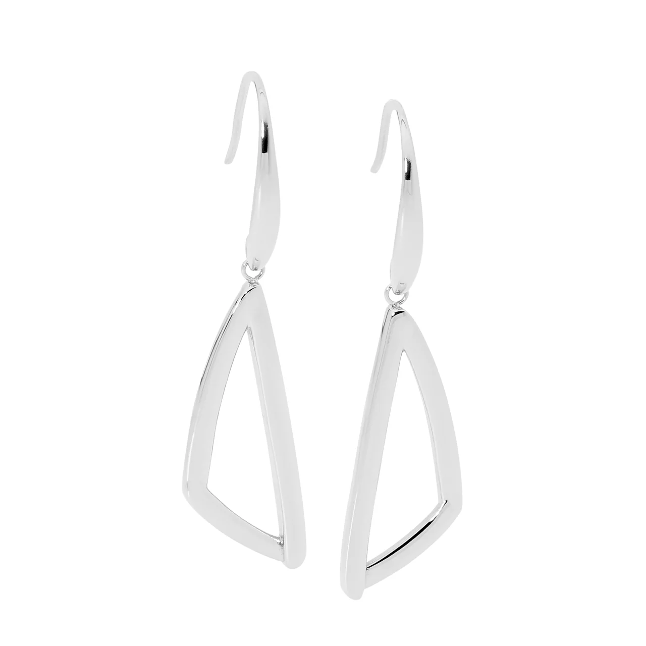 Ellani Open Triangle Drop Earrings