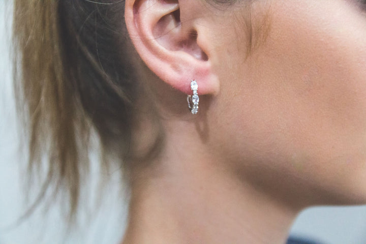 Georgini Aurora Glimmer Earrings Silver