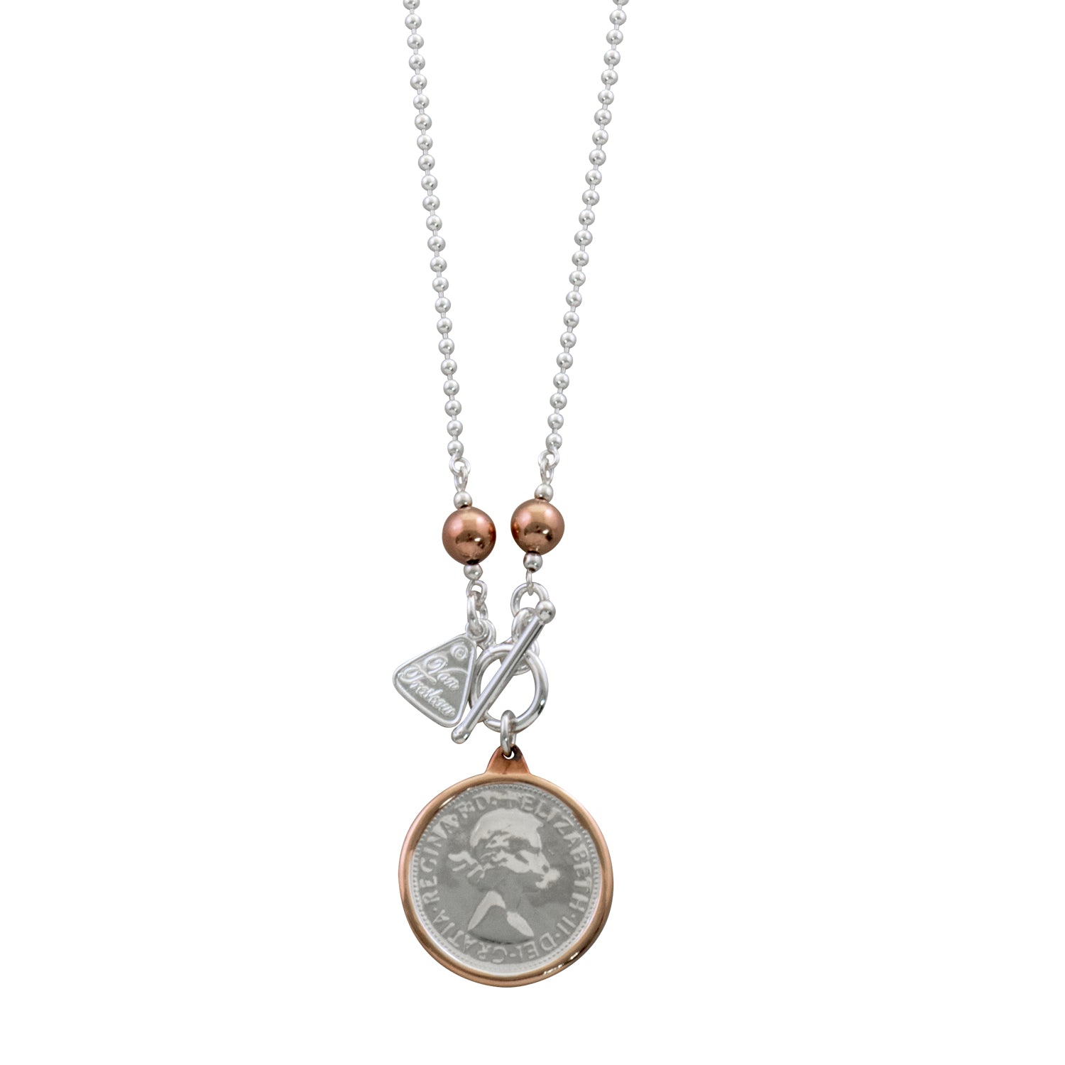 Ball Chain 2 Tone Florin Necklace