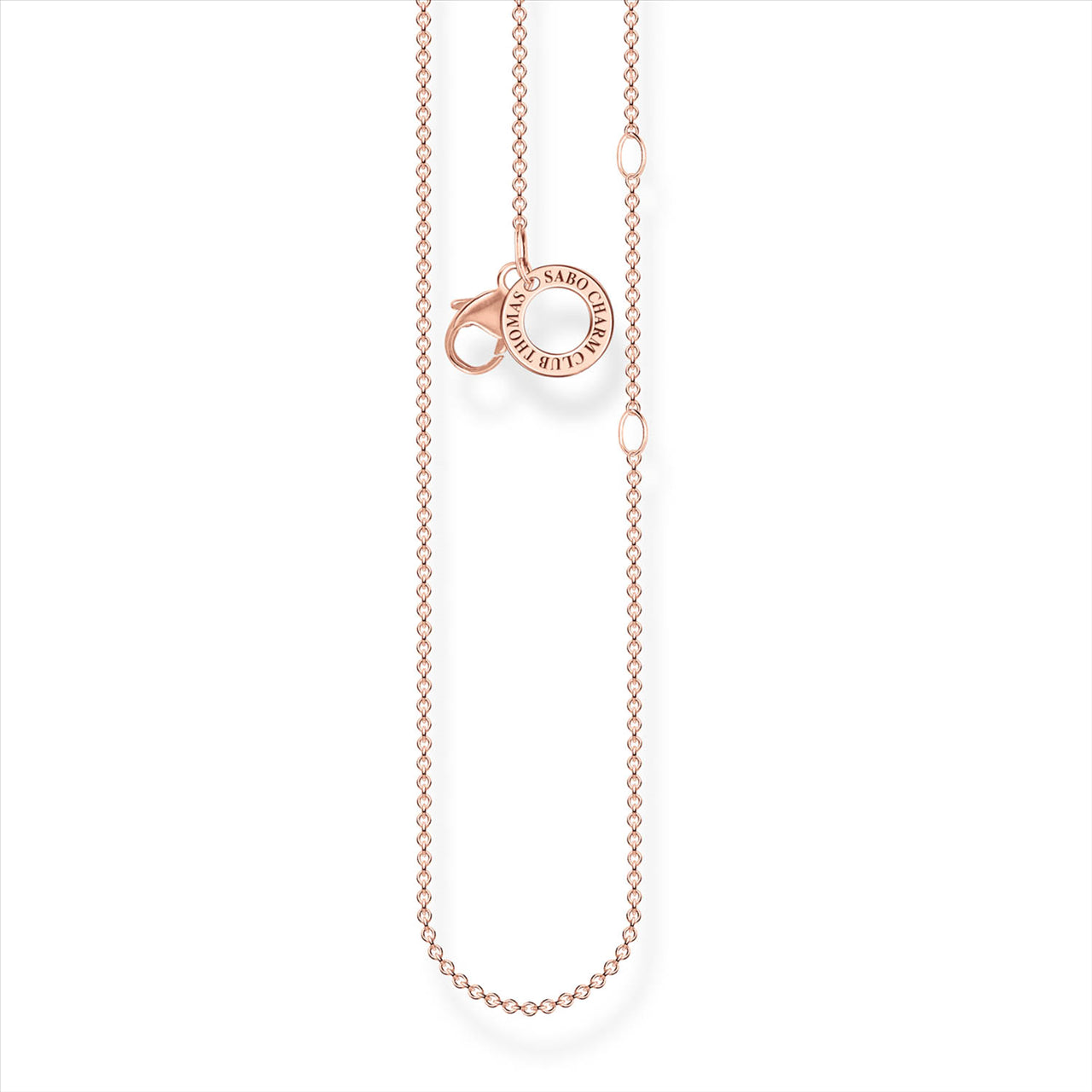 Thomas Sabo Charm Club Rose Gold Necklace 38-45cm