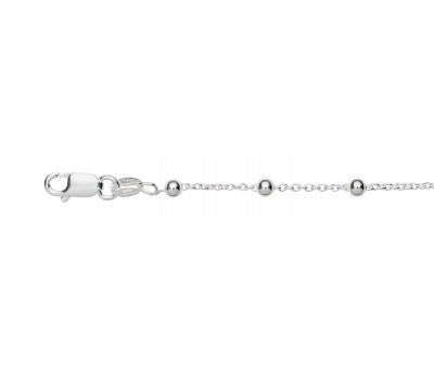 Sterling Silver Anklet with Beads