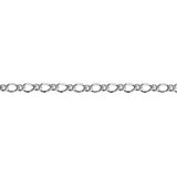 Sterling Silver Oval Figaro Chain