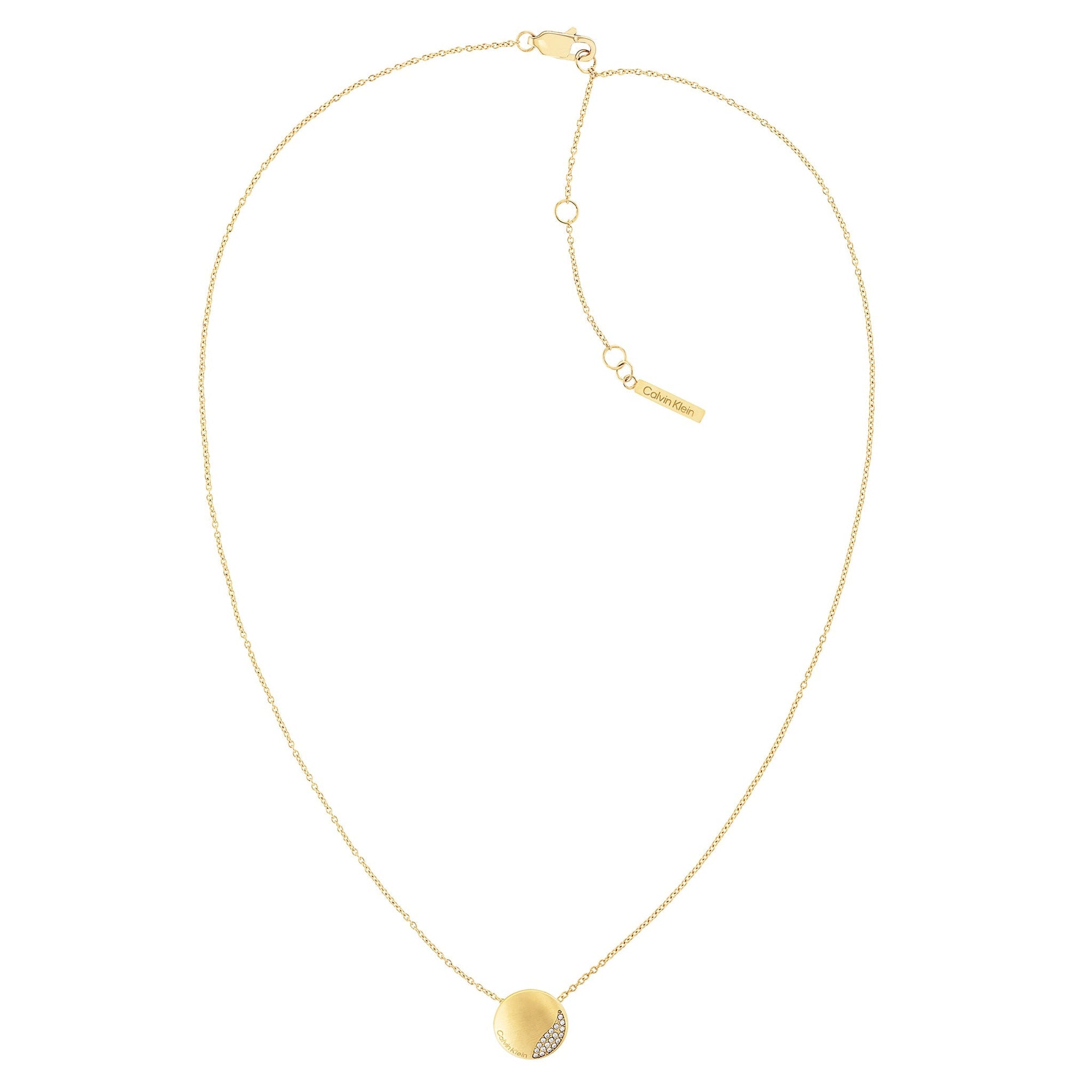 Calvin Klein Jewellery Gold Steel with Crystals Women's Pendant Necklace