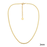 Ellani Stainless Steel Herringbone Chain 40+5cm