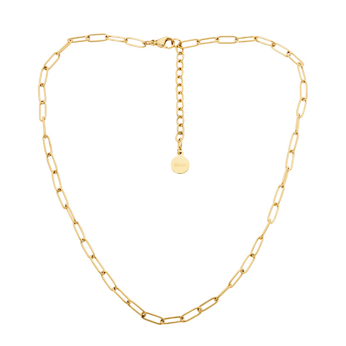 Ellan Stainless Steel Paperclip Chain 40+5cm