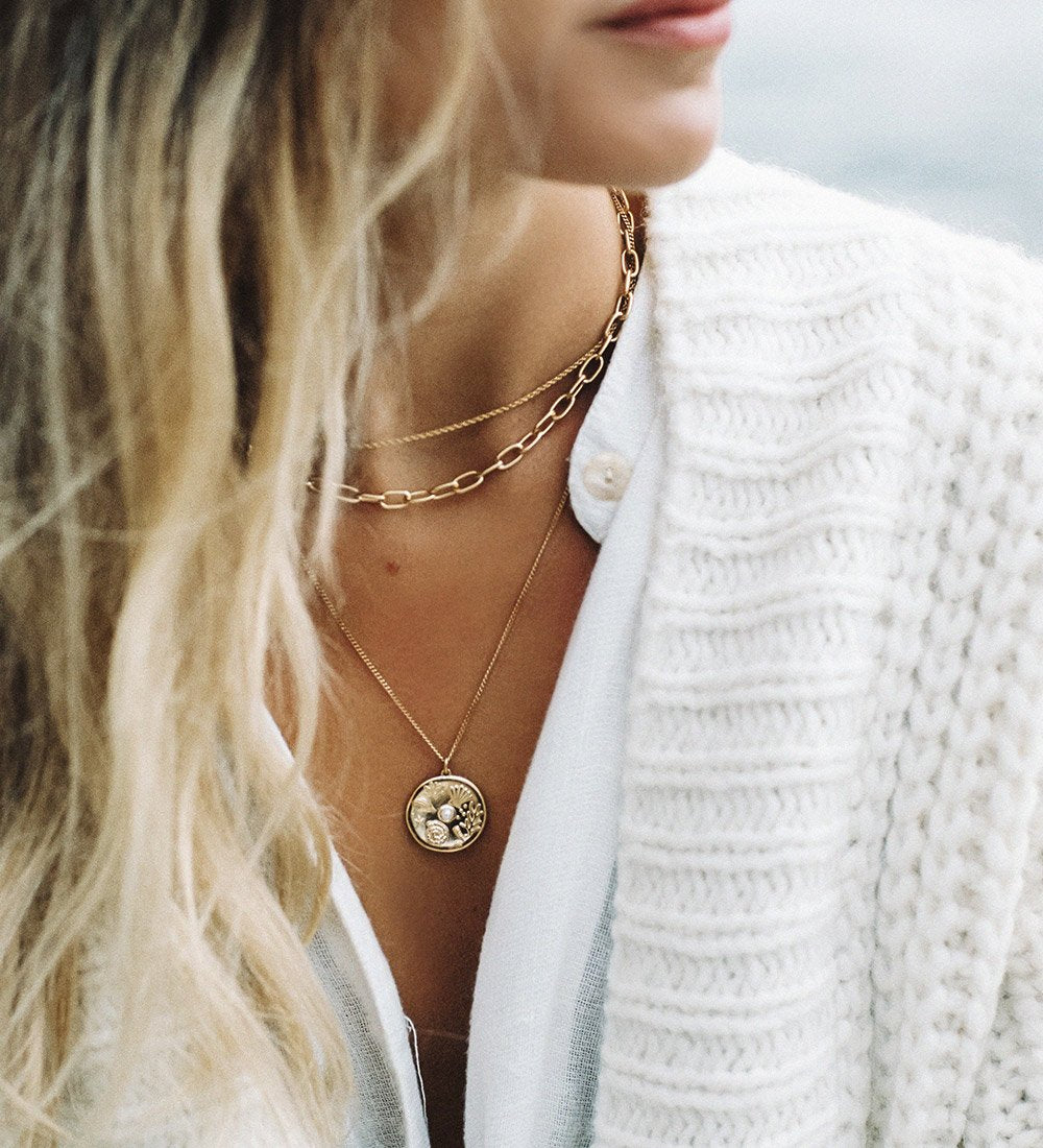 Kirstin Ash By The Sea Coin in Sterling Silver