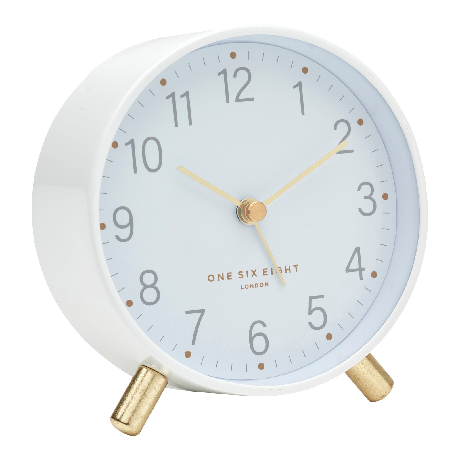 Maisie White Silent Alarm Clock