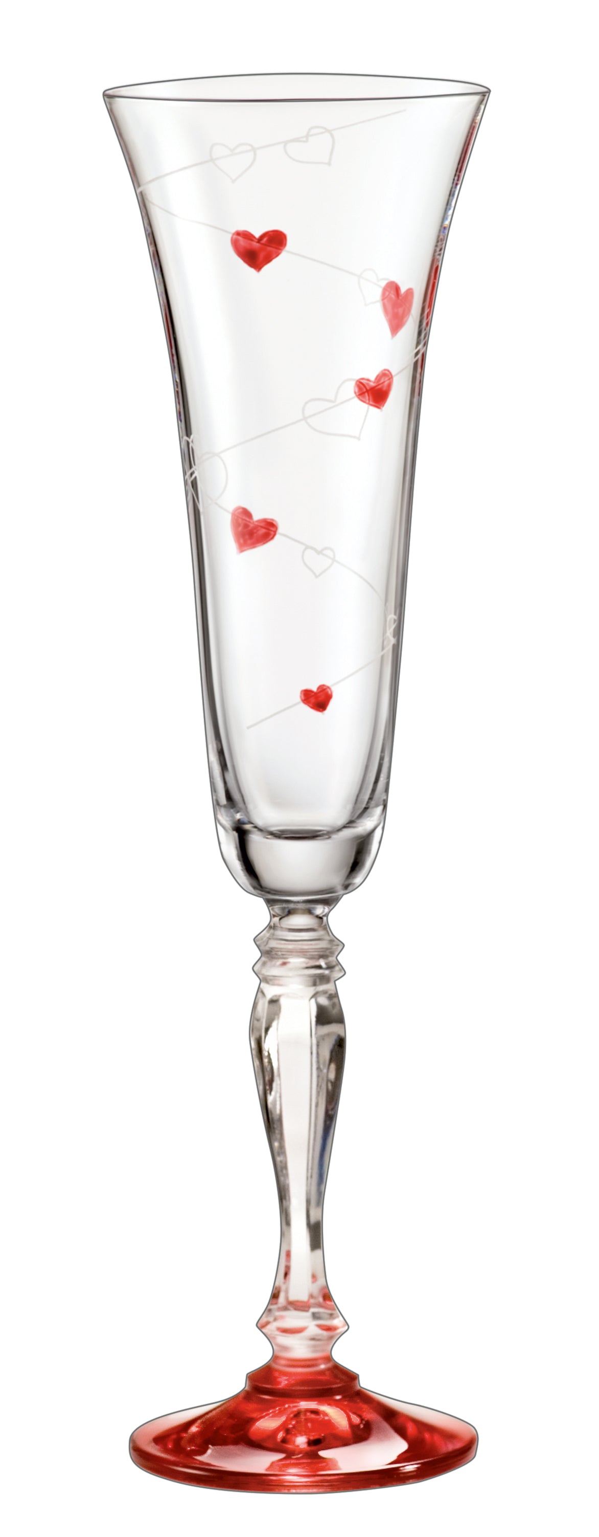 Bohemia Crystal Love Champagne Flute