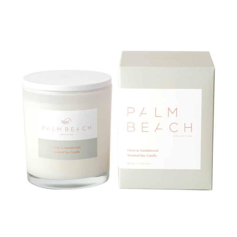 Palm Beach Standard Candle Clove & Sandalwood 420g