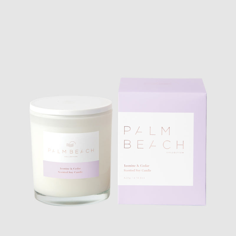 Palm Beach Collection Standard Candle Jasmine & Cedar 420g