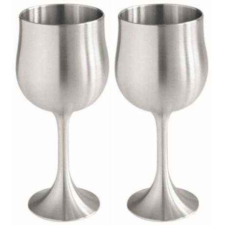 Wine Goblets in Wooden Gift Box