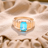 Natural Topaz Dress Ring in Yellow Gold