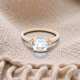 Aquamarine & Diamond Dress Ring