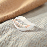 925/- RH/R RING - g.white sapphire