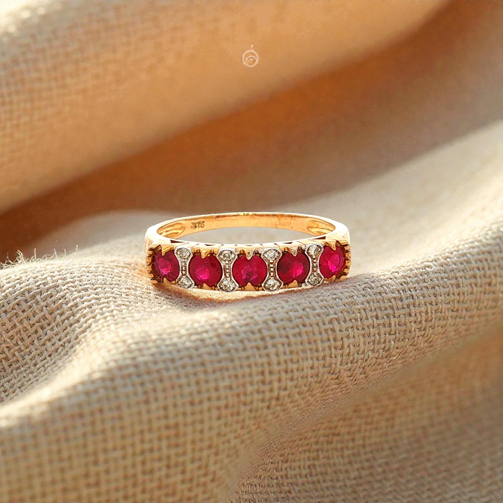 Ruby and Diamond Ring in Yellow Gold