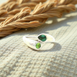 Solene Natural Australian Sapphire  Ring in White Gold