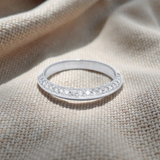 18CT W/G EZIFIT Dia SET WEDDER SZ  O
