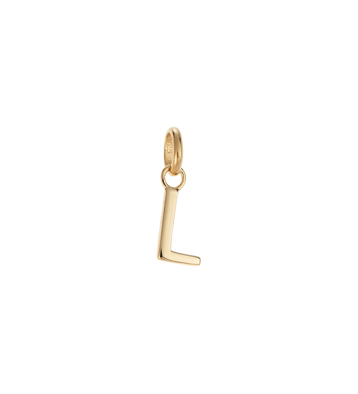 Kirstin Ash 18ct Gold Vermeil Outline Initial 'L'