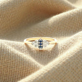 Sapphire and Diamond Dress Ring in Yellow Gold