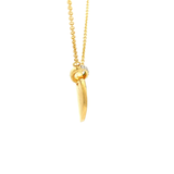 Tsavorite Garnet and Diamond Necklace in Yellow Gold
