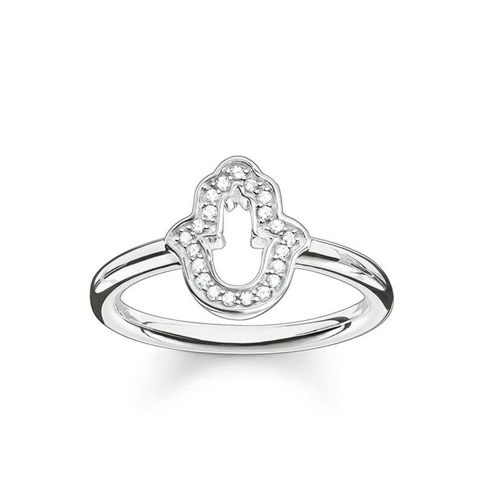 Thomas Sabo Sterling Silver Hand of Fatima Ring