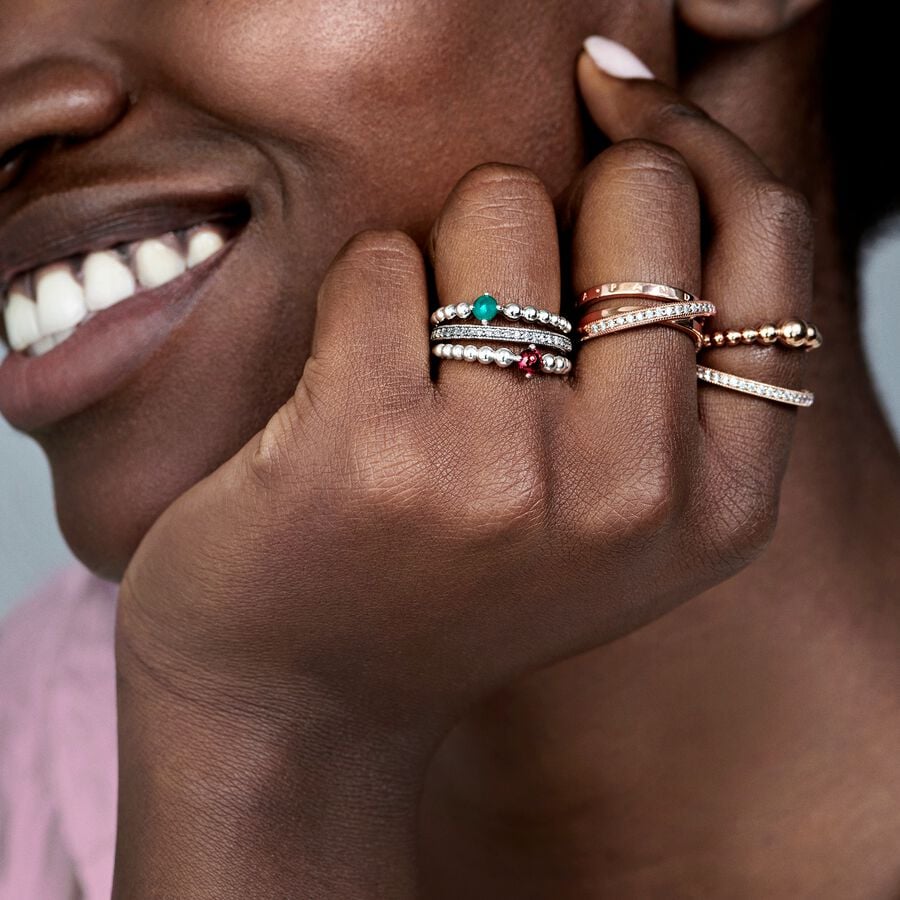 Pandora Sparkle & Hearts Ring