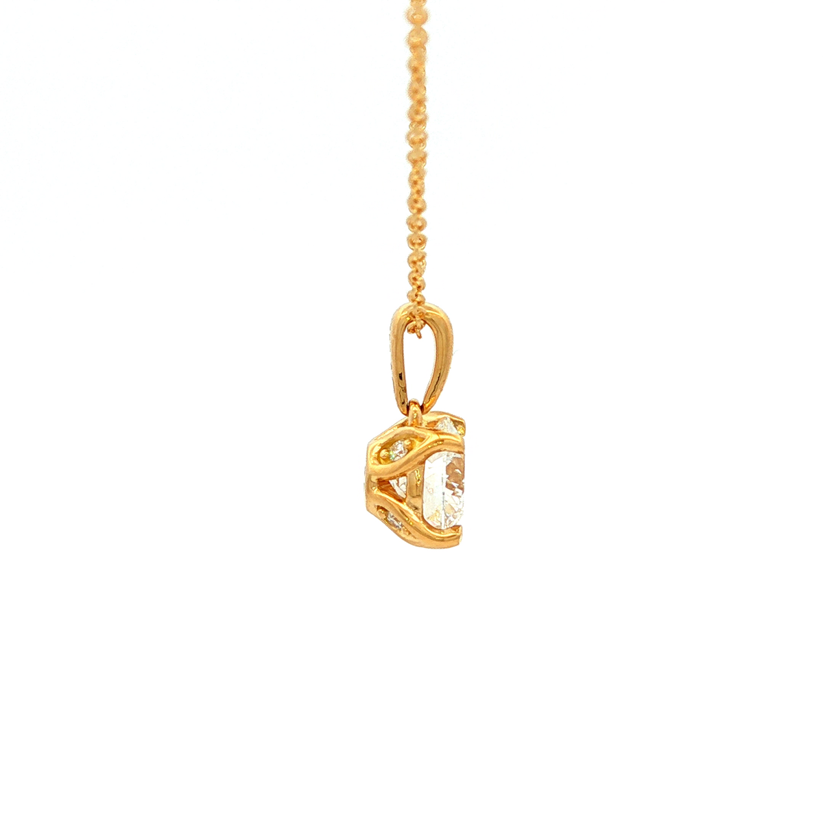 Above Love 4-Claw Lab Grown Diamond Pendant