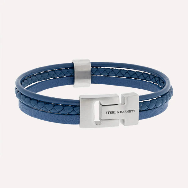 Casual Cole - Jeans Blue - Triple Stack Leather Bracelet