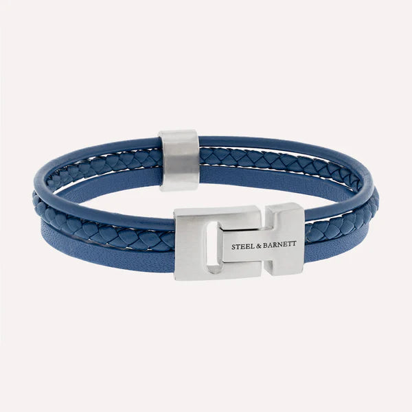 Casual Cole - Jeans Blue - Triple Stack Leather Bracelet