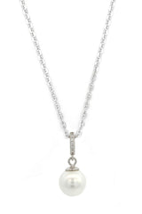 Georgini Adagio Effortless Glow Pearl Pendant Silver