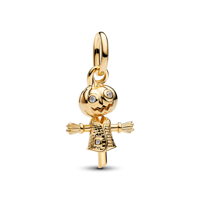 Pandora Pumpkin Scarecrow Dangle Charm