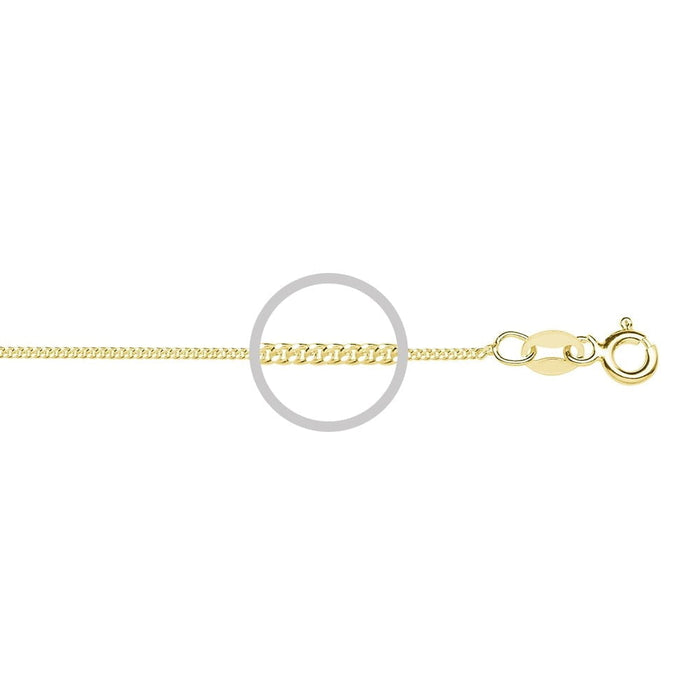 Sterling Silver Fine 0.8mm Curb Chain