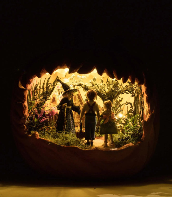 Katherine's Collection Hansel and Gretel Pumpkin Scene