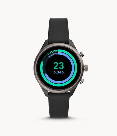 Fossil Sport Black Silicone Smartwatch
