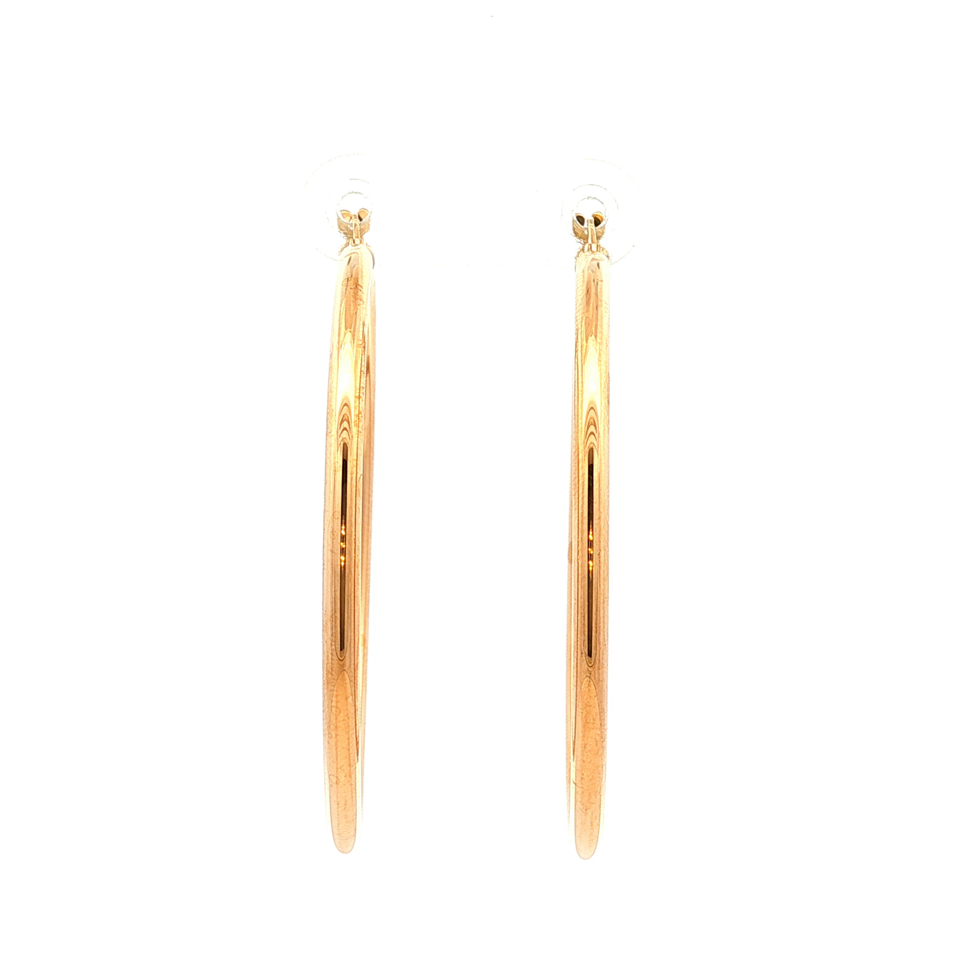 Classic Yellow Gold Hoop Earrings