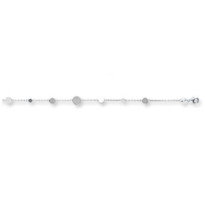 Sterling Silver Multi Disc Bracelet