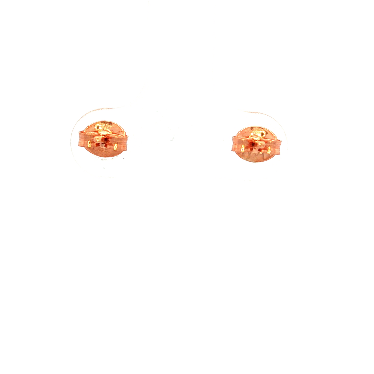 Rose Gold Round Ball Stud Earrings 3mm