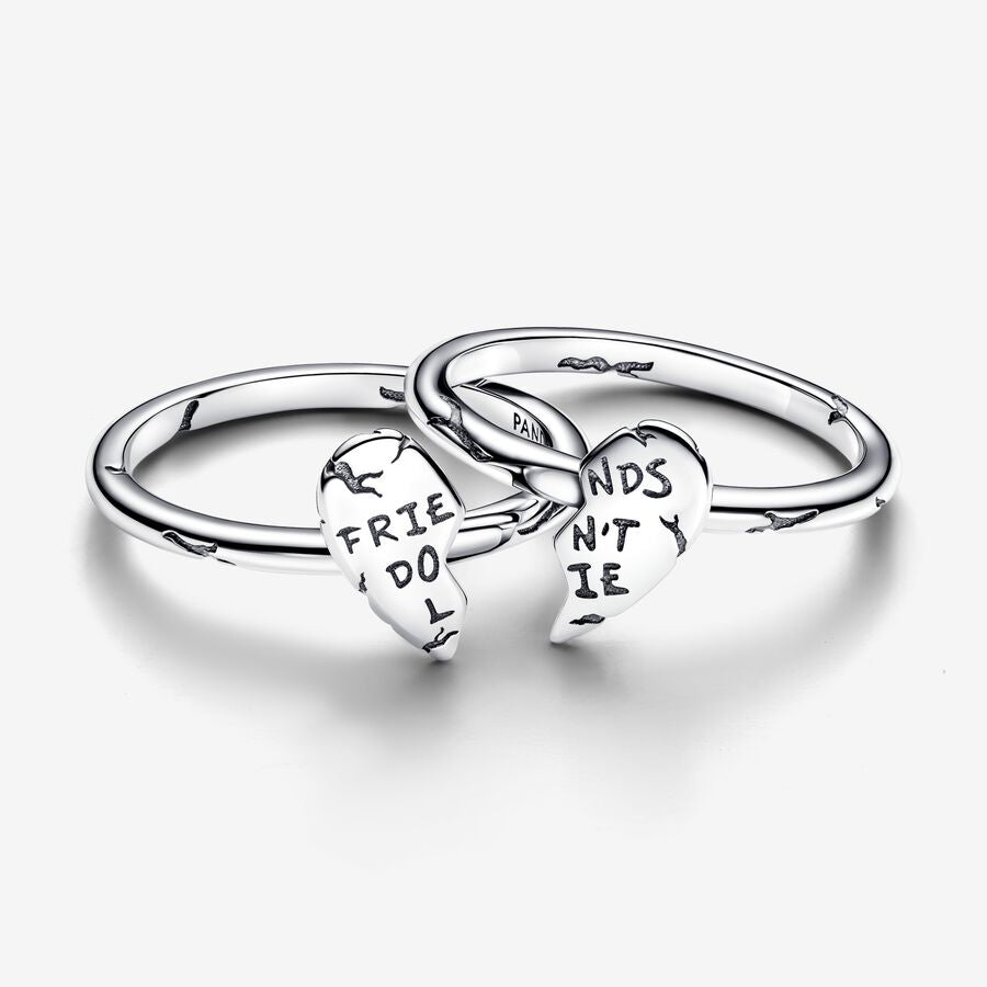 Project Red friends sterling silver splittable ring